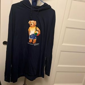 Ralph Lauren Polo Bear Long Sleeve Shirt with Hood XXL